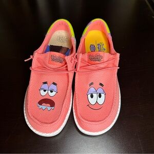 NWOT Hey Dude Sz Men's US Size 6 Women’s 8 Wendy Funk SpongeBob Patrick Shoes